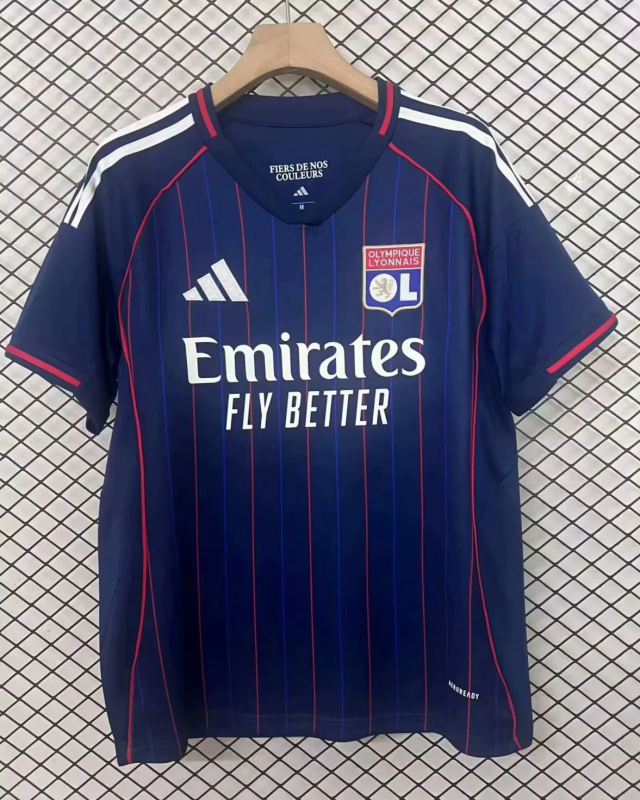 Lyon 2025/26 Away soccer jersey size S-4XL