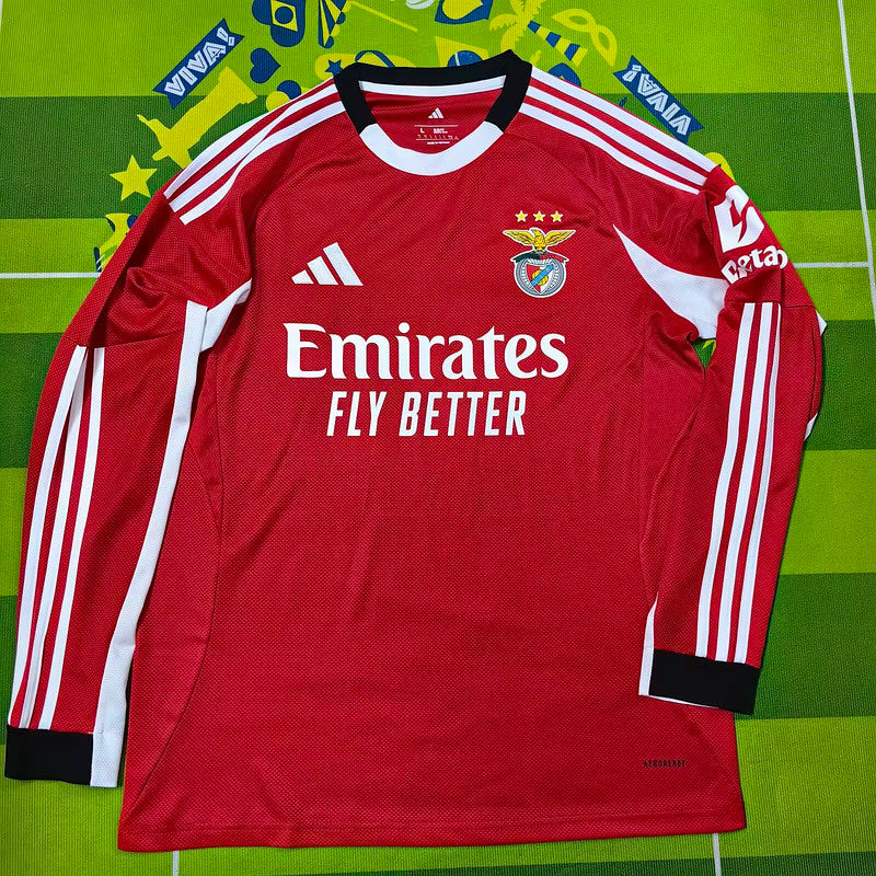 25-26 Benfica home long sleeve jersey