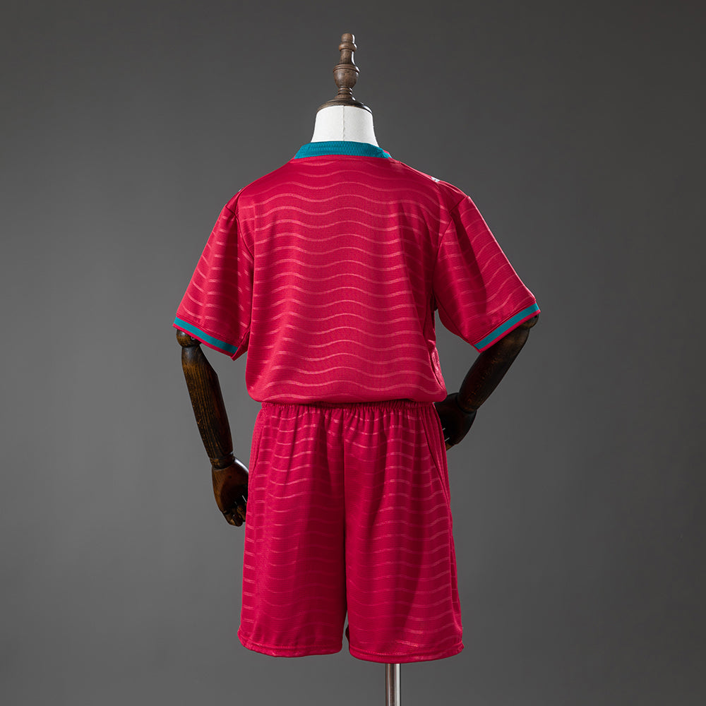 Portugal 2026 Home Kids Kit Jersey Size 16-28