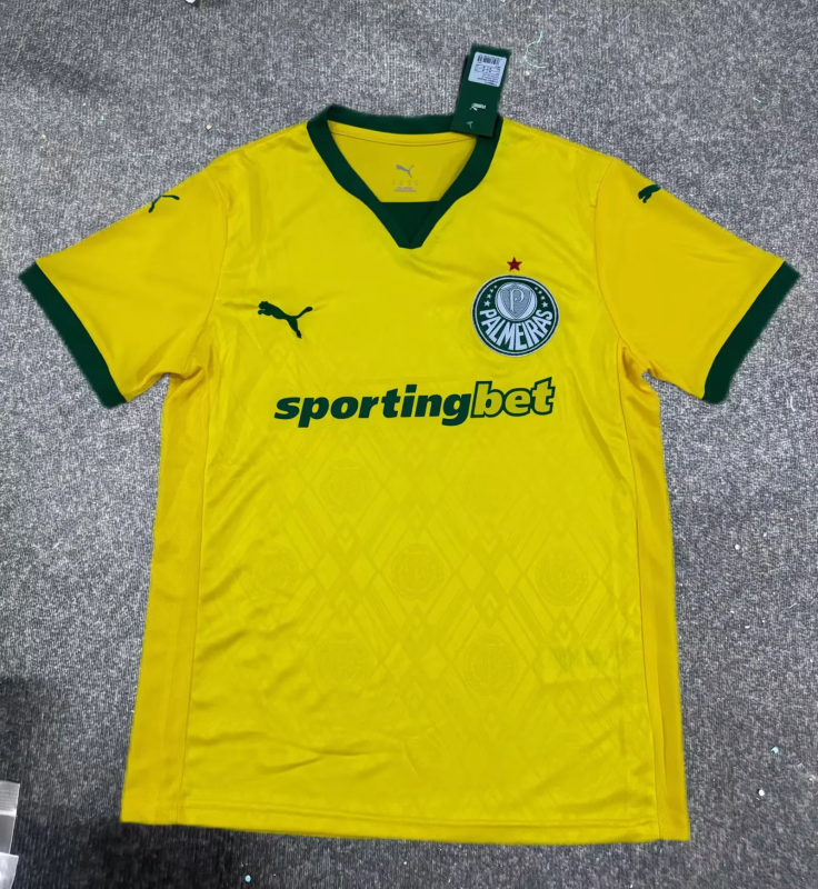 25-26 Palmeiras Third Away yellow soccer jersey