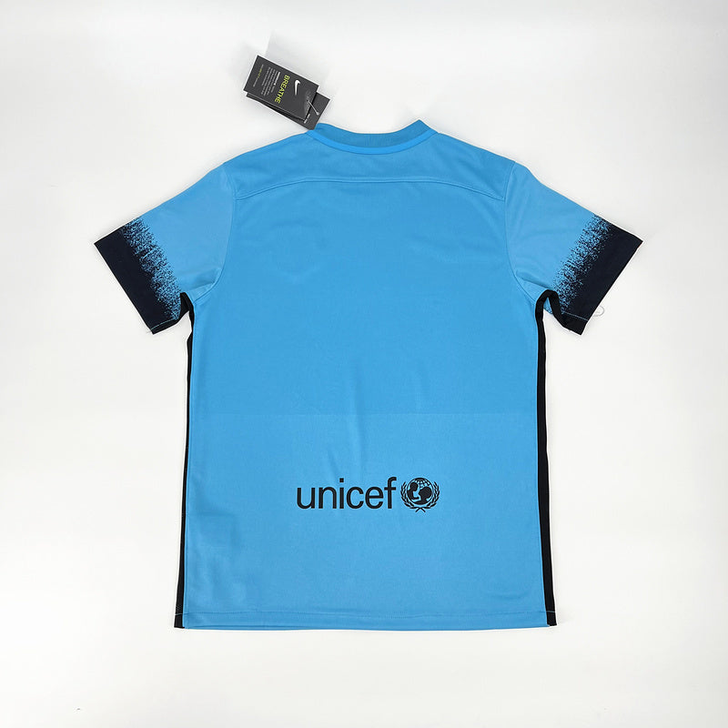 15-16 Barcelona third away blue retro jersey