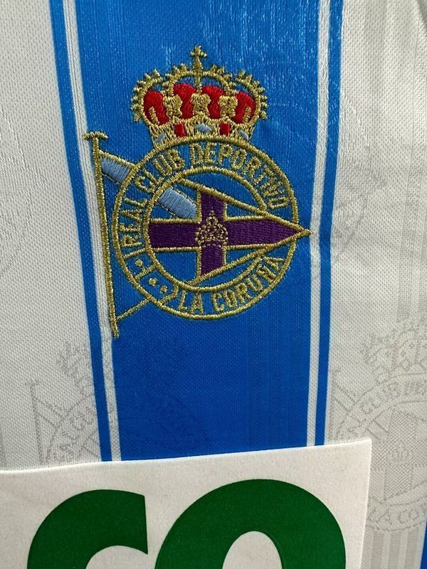 97-98 La Coruna home retro soccer jersey