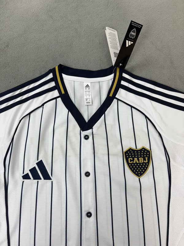 25-26 Boca white baseball jersey