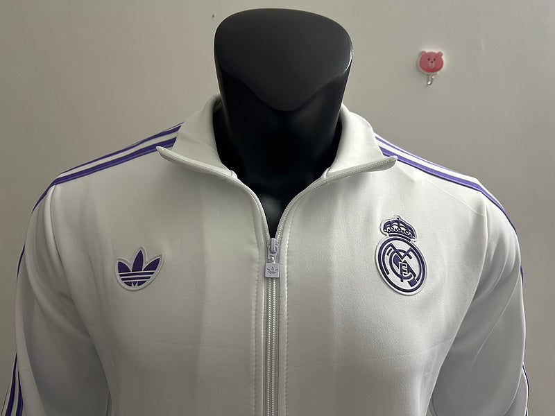 25-26 Real Madrid white retro model jacket