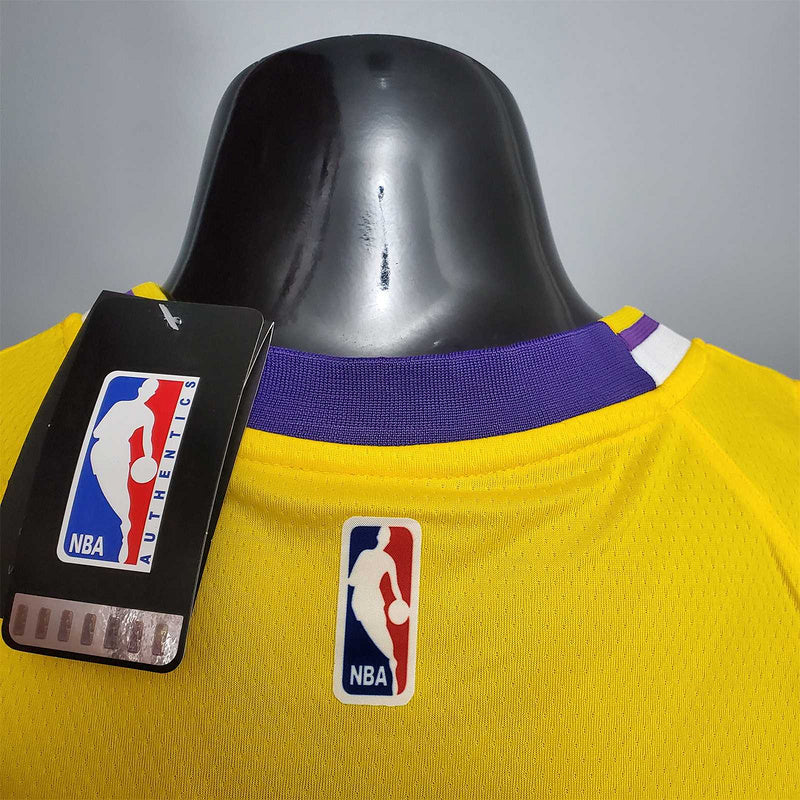 DAVIS #3 Lakers Commemorative Edition Round neck yellow