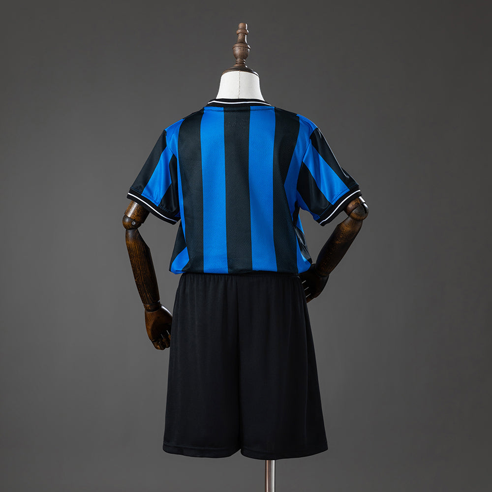Inter Milan 09/10 Home (UEFA Champions League) Retro Kids Kit Jersey SIZE 16-28