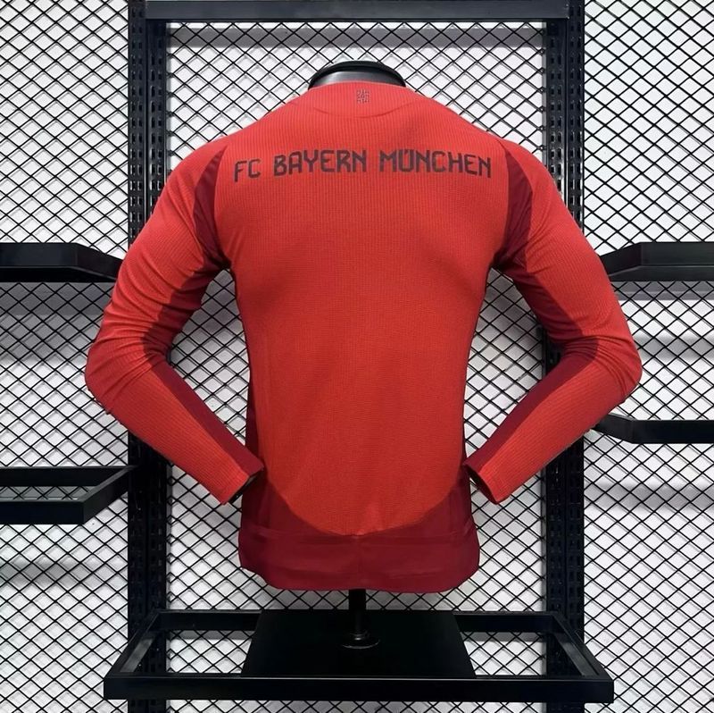 24-25 bayern home long sleeve player version jersey