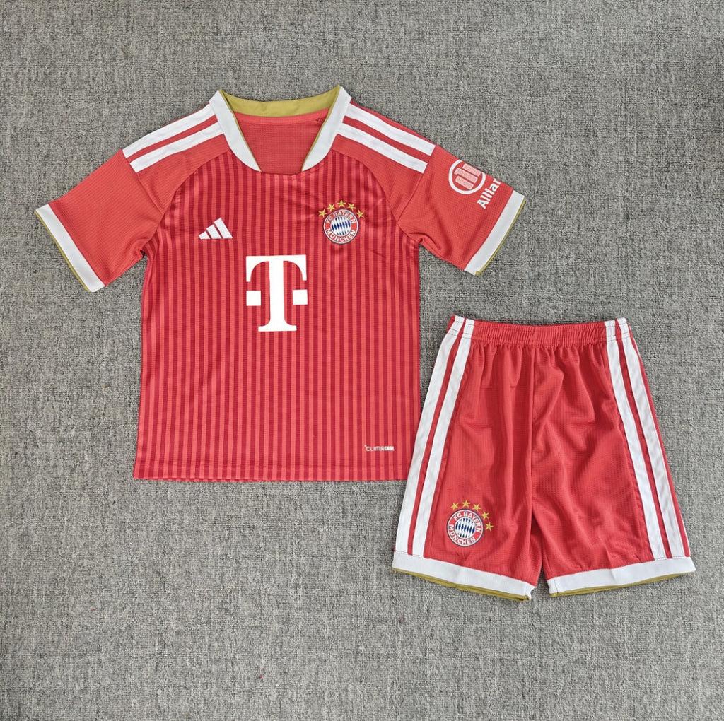 Kids Kit Bayern Munich 2026/27 Home Soccer Jersey size 16-28