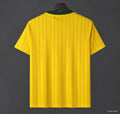 Brazil 2026 Vintage Pinstripe Yellow Jersey