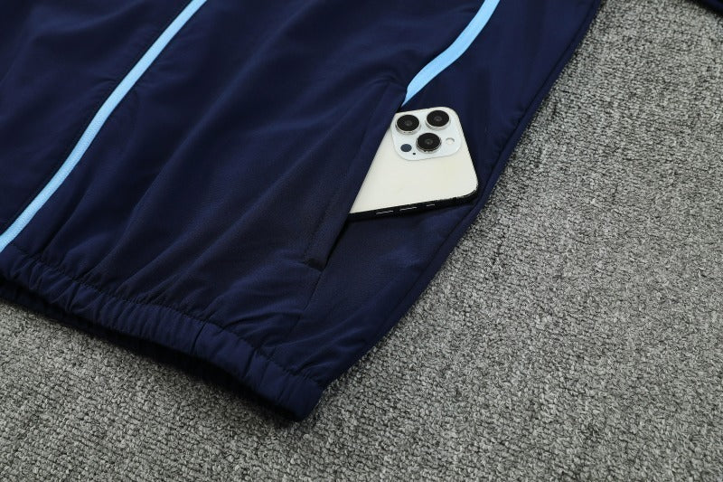 Manchester City 2025/26 Dark Blue Windbreaker suit S-2XL