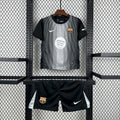 Barcelona 2025/26 Black Goalkeeper Kids Kit
