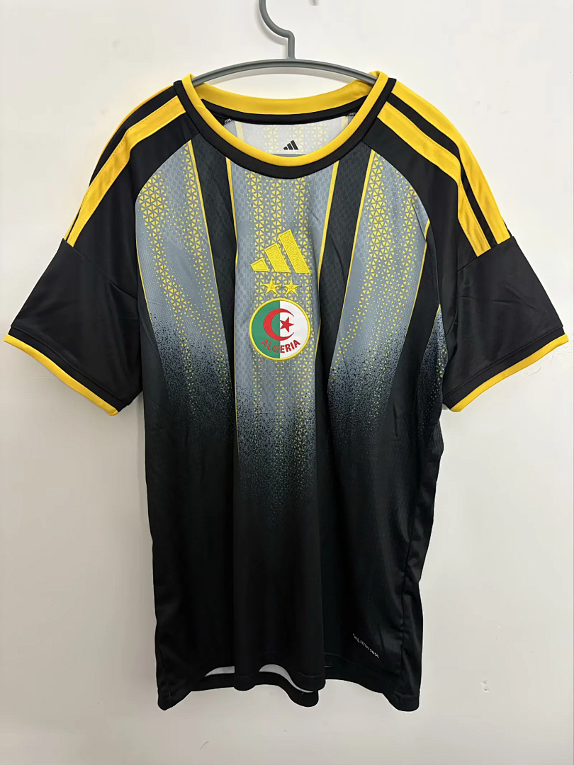 Algeria 2026 World Cup Black and Gold Special soccer jersey size S-4XL