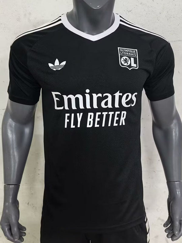 24-25 Lyon black goalkeeper jersey