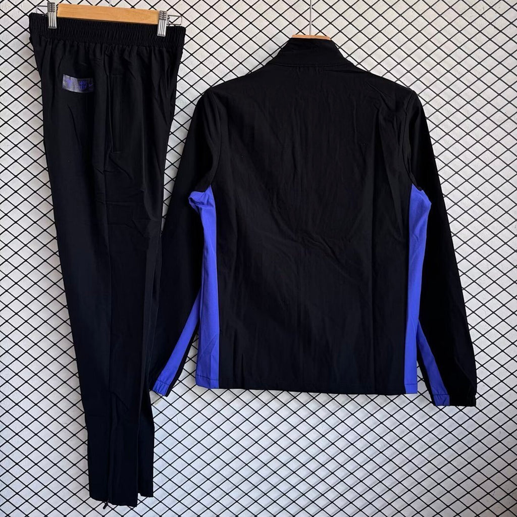 Barcelona 2025/26 Black And Purple Windbreaker Suit Size S-2XL