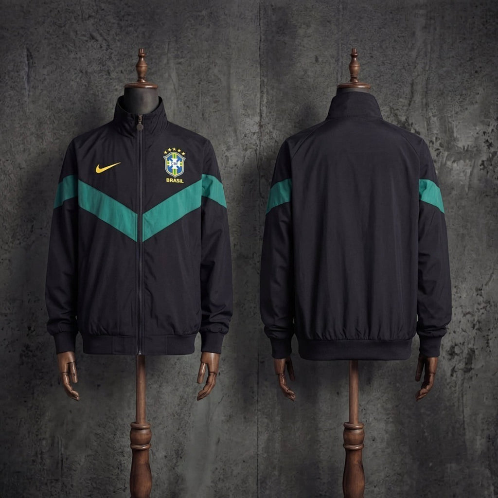2026 Brazil Black Windbreaker S-3XL