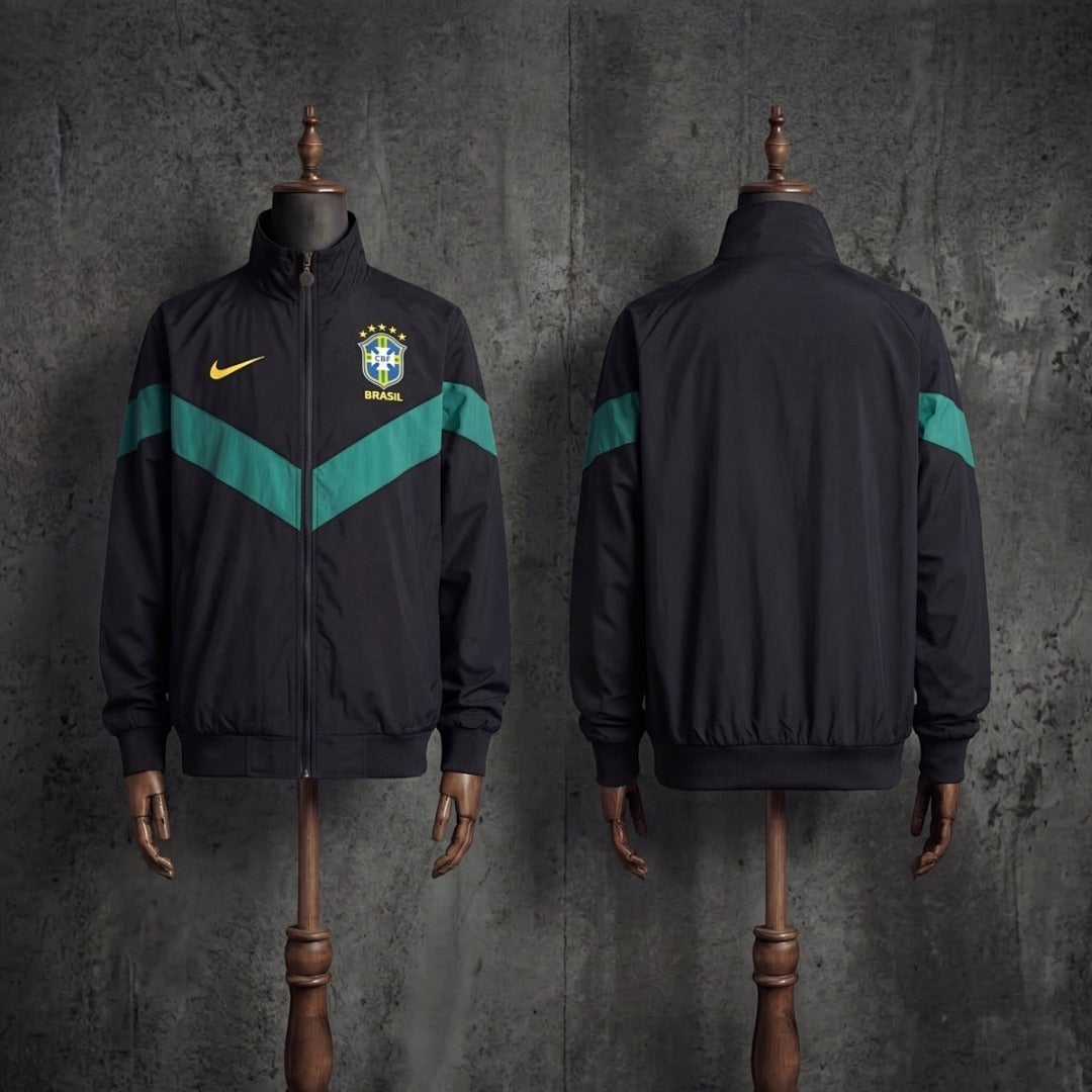 2026 Brazil Black Windbreaker S-3XL