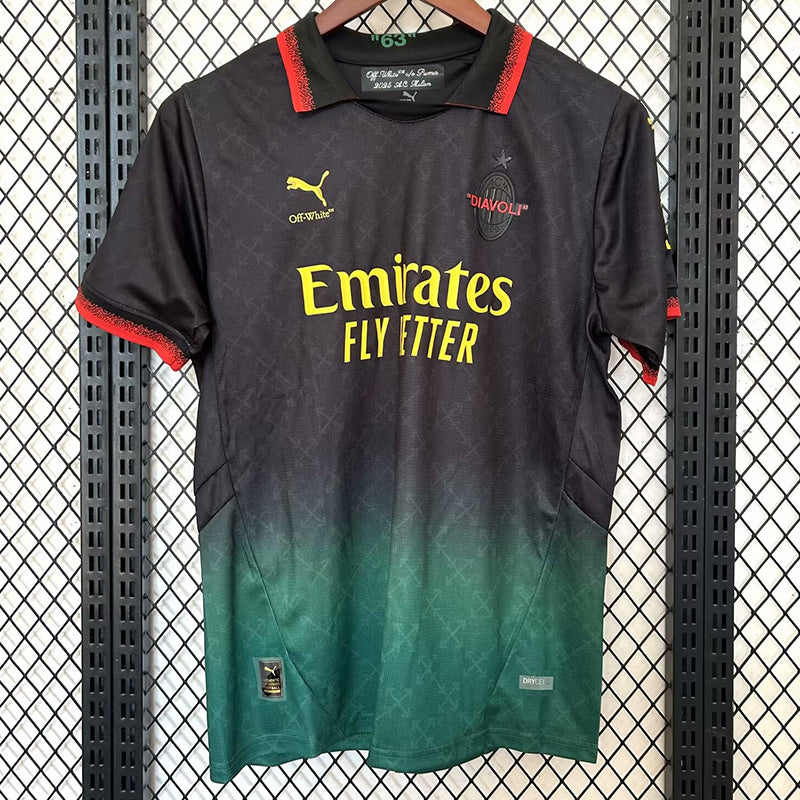 25-26 AC Milan green and black special jersye