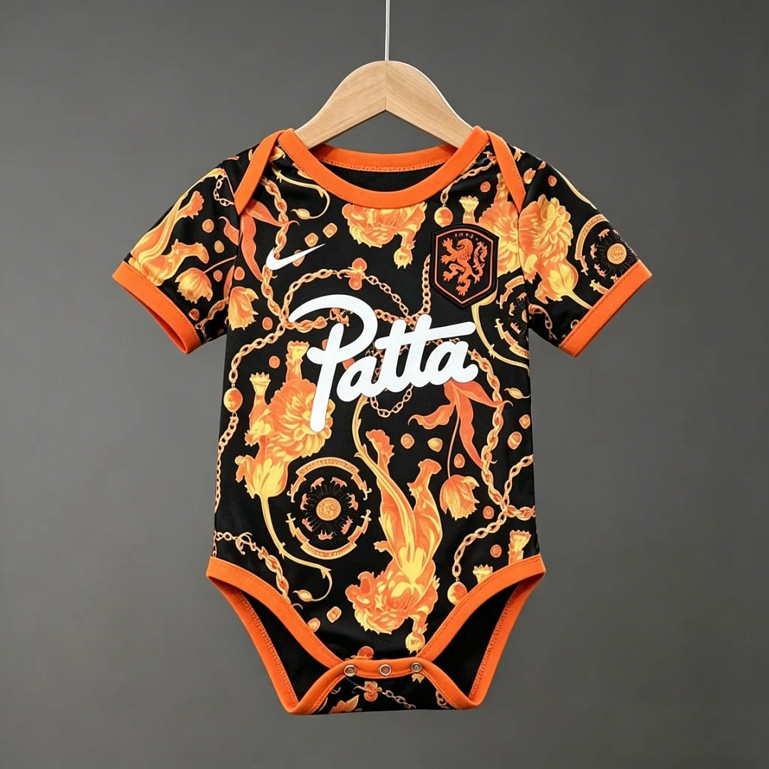 2026 Netherlands X Patta Baby Jersey Size: 9 and 12