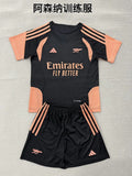 kids kit Arsenal 2026/27 Black and Orange Training soccer jersey size 16-28