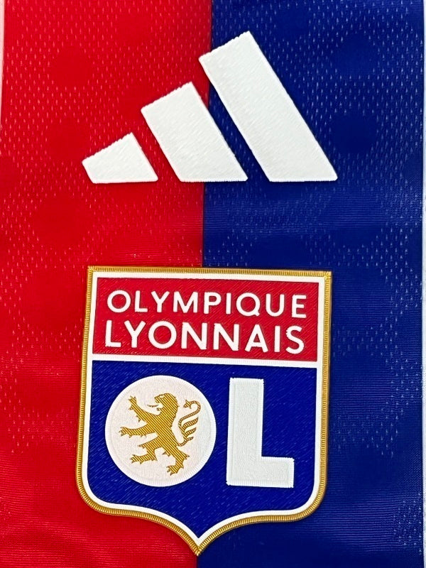 Lyon 2025/26 home player version soccer jersey size S-2XL