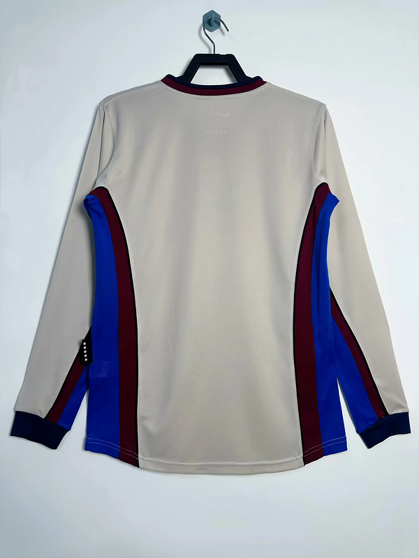 88-89 Barcelona Away Retro Long Sleeve Jersey
