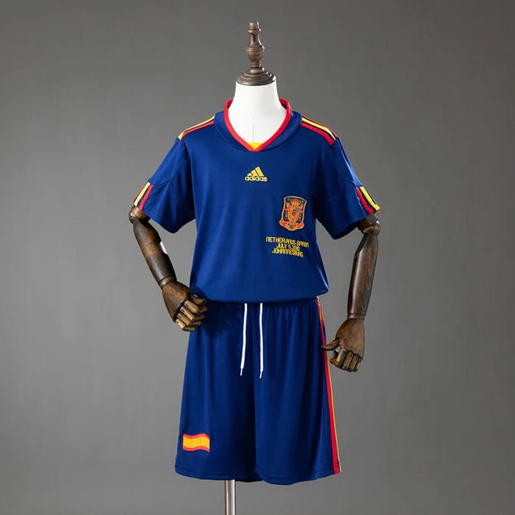Retro Spain 2010 Away kids Soccer jersey