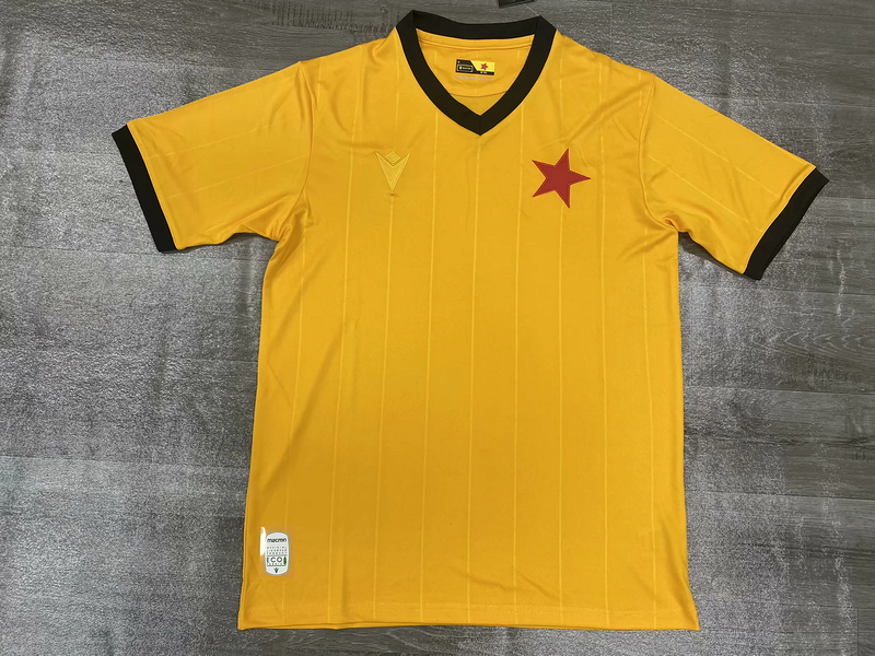 25-26 Red Star Belgrade 80th anniversary yelow soccer jersey S-2XL