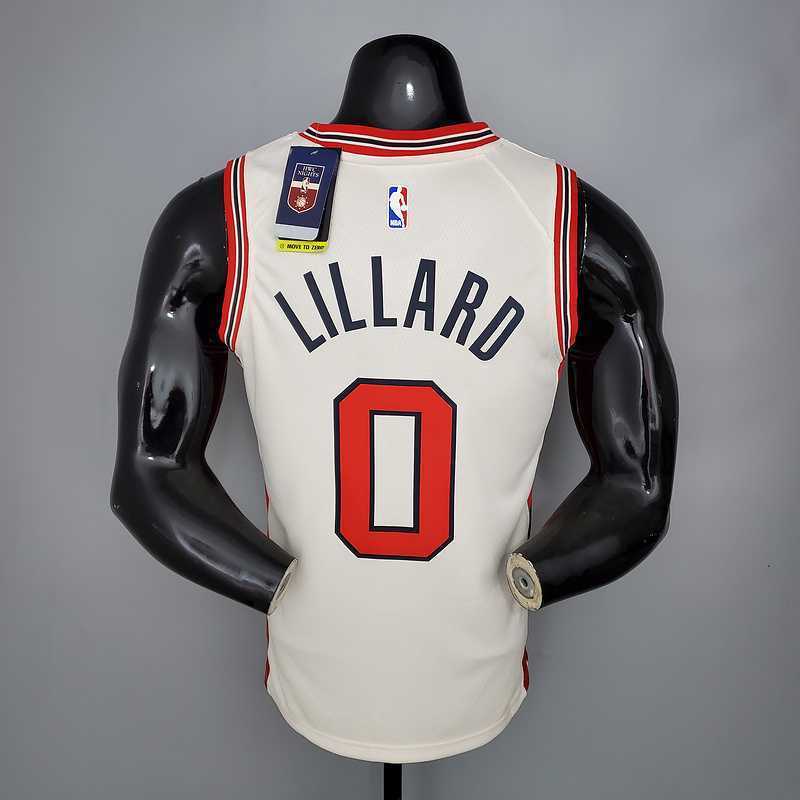 LILLARD#0 Portland Trail Blazers Beige