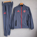 FC Bayern Munich 2025/26 Dark Gray Windbreaker Suit Size S-2XL