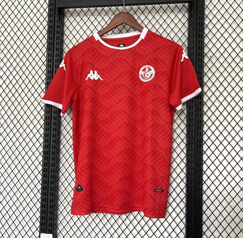 Tunisia 2025/26 home soccer jersey size S-4XL