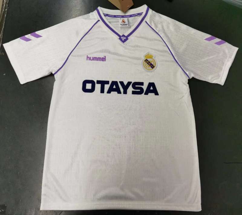 90-91 Real Madrid home retro jersey