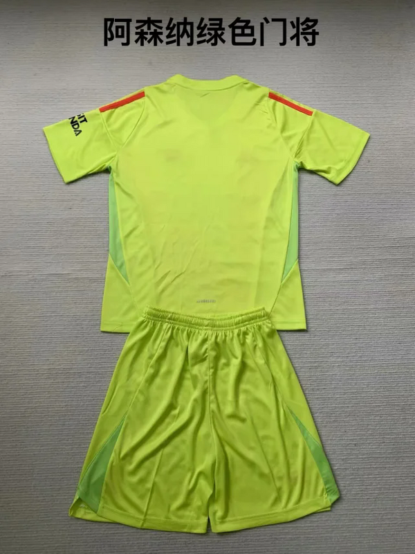 24-25 Arsenal yellow goalkeeper kid kit