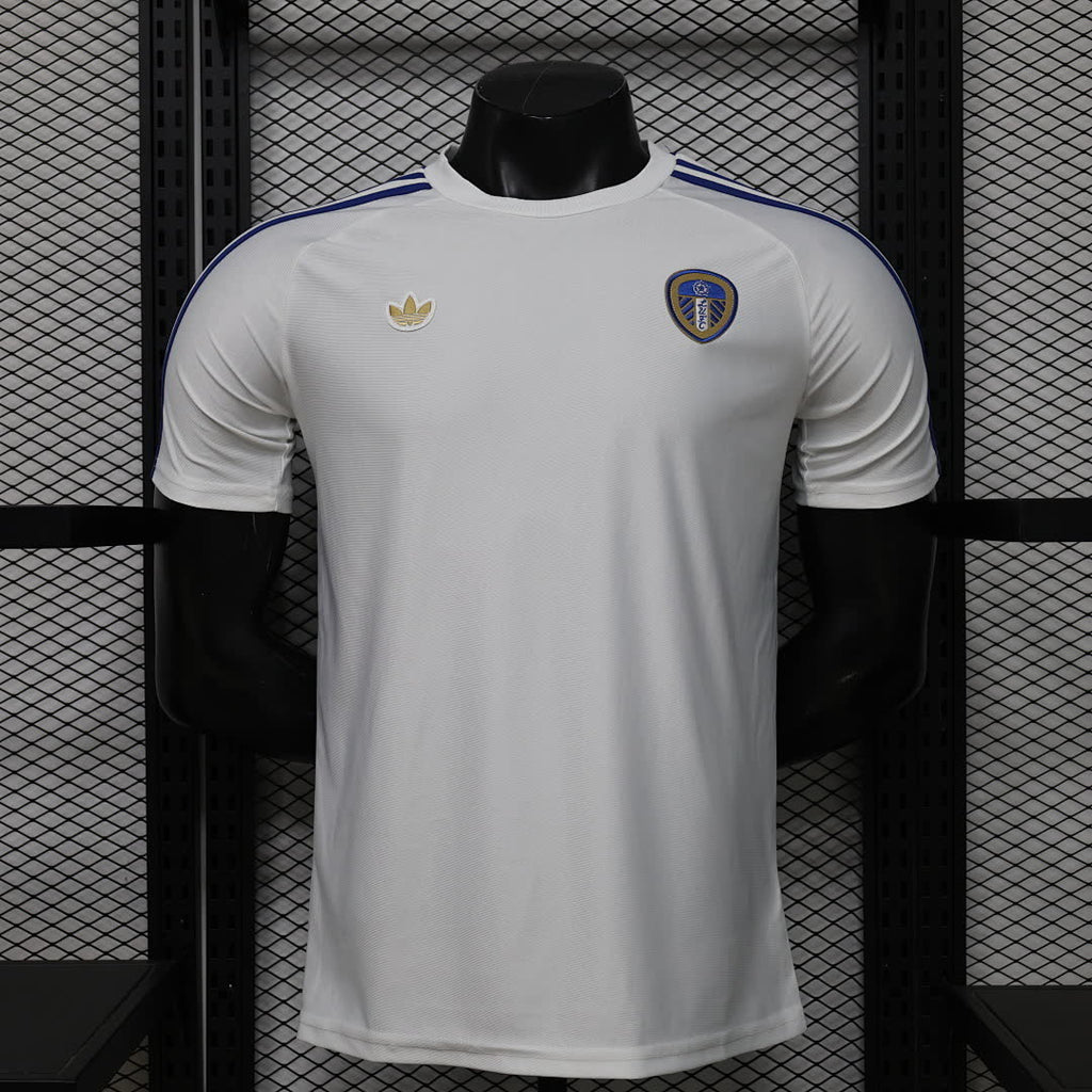 Leeds United 2025/26 White Casual Jersey Player Version