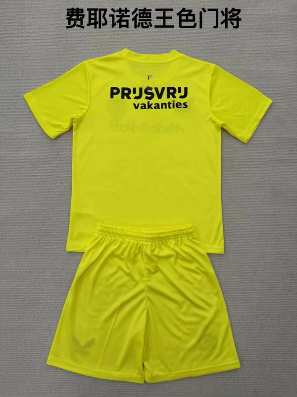 25-26 Feyenoord GK yellow kid kit