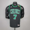 BROWN#7 Celtics White Jordan theme black