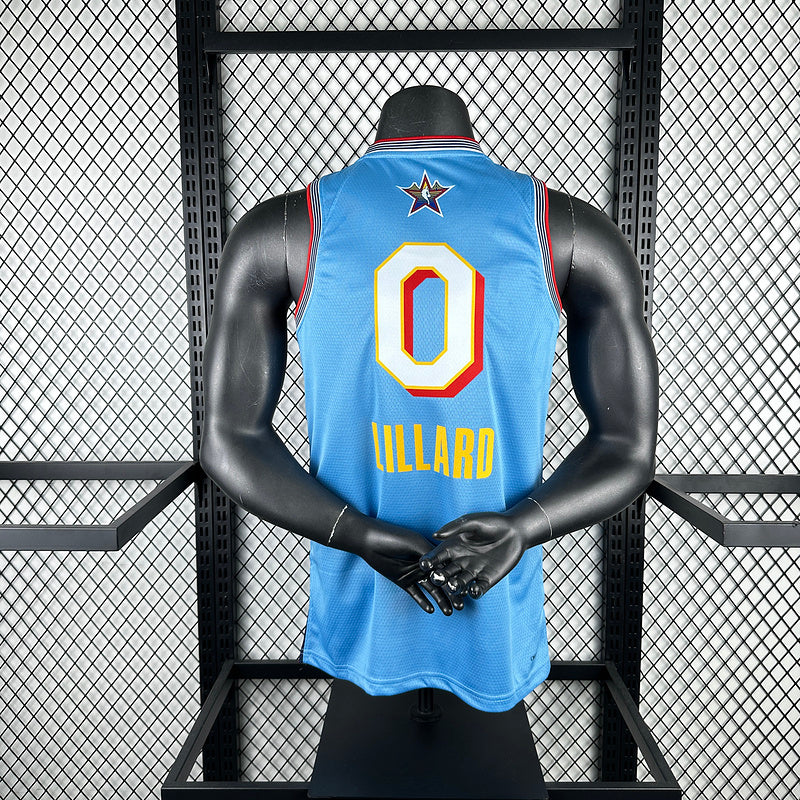 Season 2025 All-Star Blue No. 0 LILLARD NBA Jersey