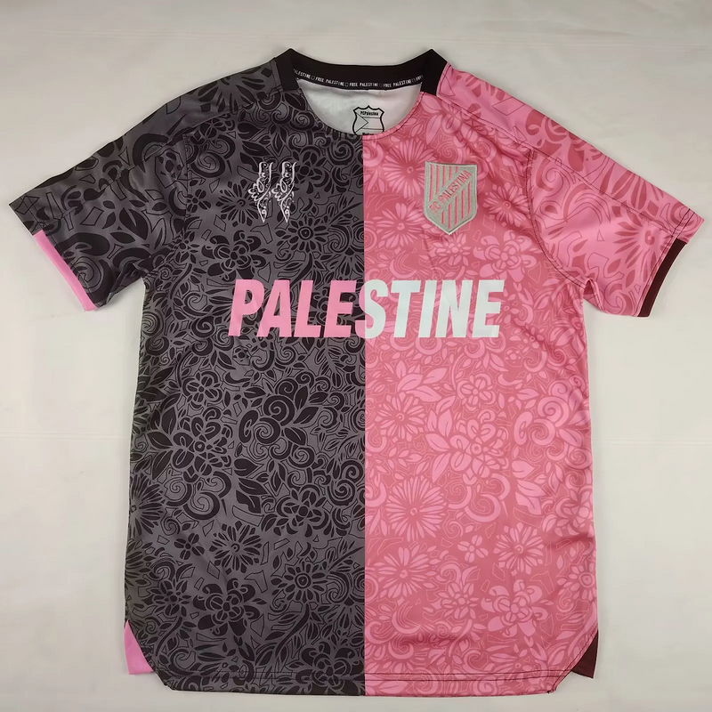 25-26 Palestino special version pink grey soccer jersey