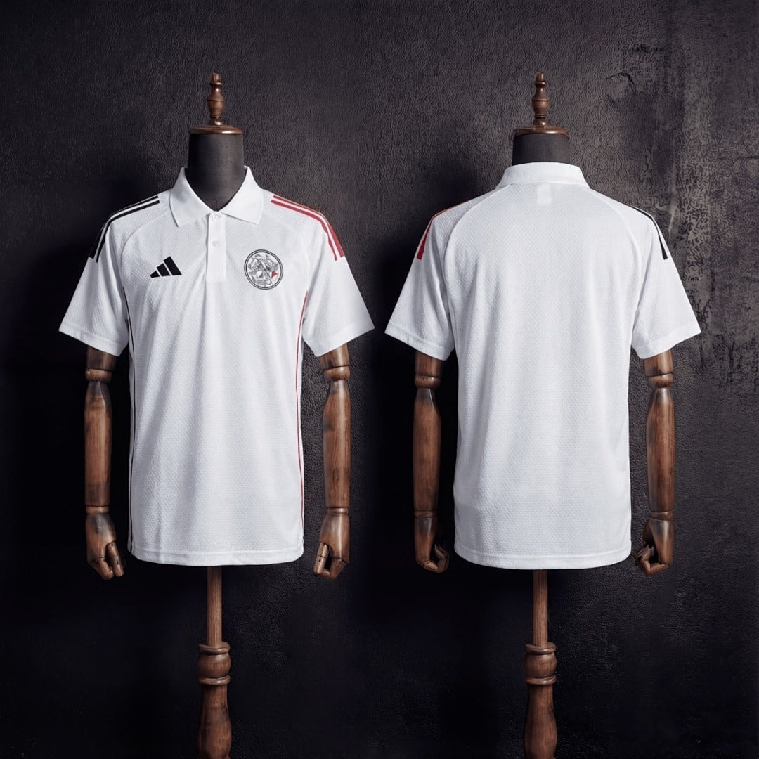 Ajax 2025/26 White POLO S-XXL