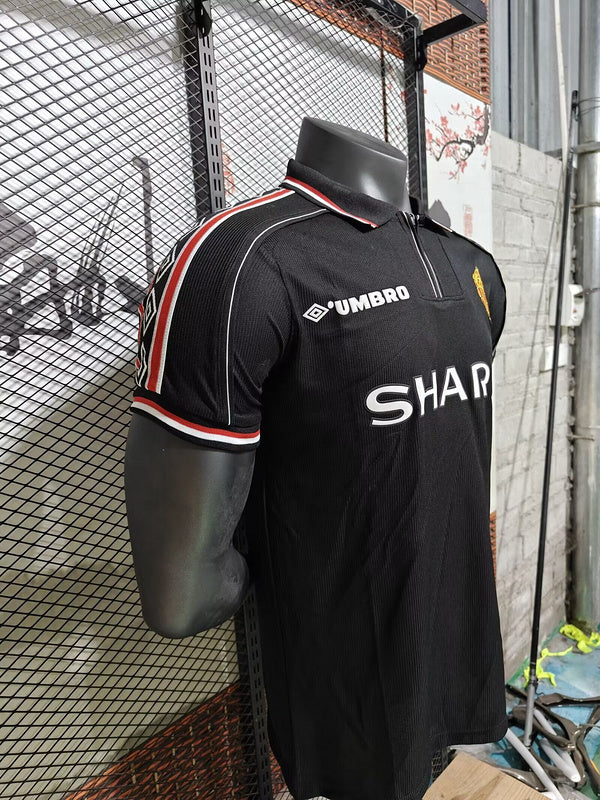 98-99 Manchester United away black retro jersey
