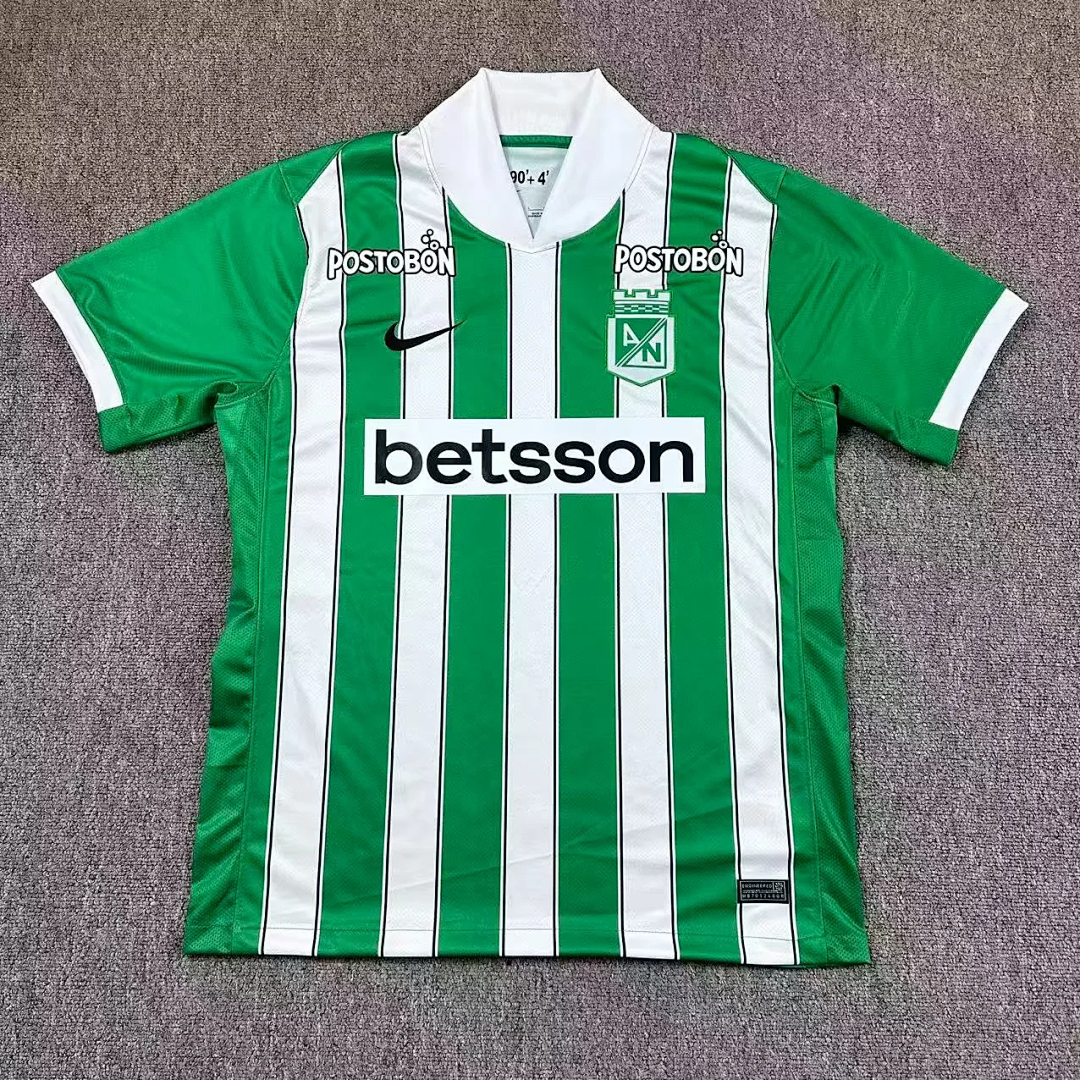 Atletico Nacional 2025/26 home soccer jersey size S-4XL