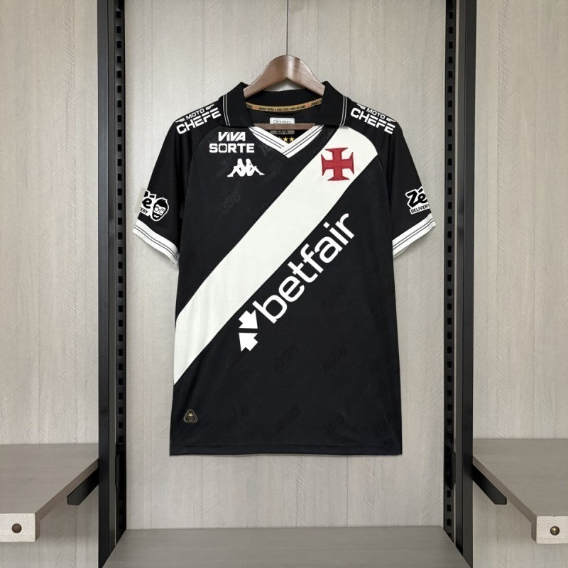 Vasco da Gama 2025/26 Home Soccer Jersey with all Sponsor