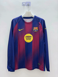 25-26 Barcelona home long sleeve jersey