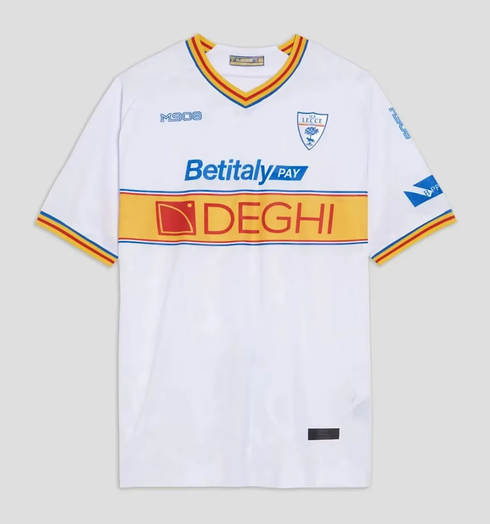Lecce 2025/26 Away soccer jersey size S-2XL