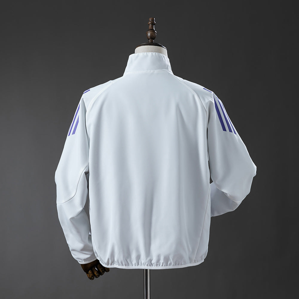 German Reversible Jacket Windbreaker - White &amp; Black S-XXL