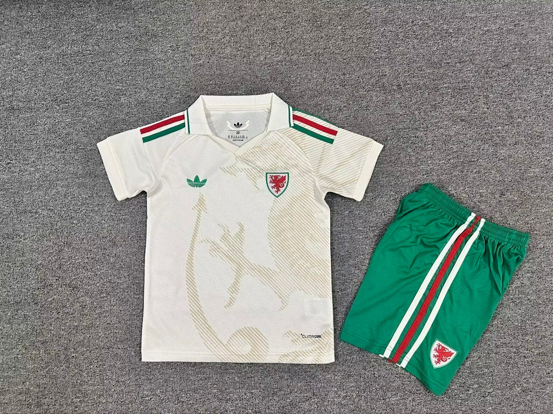 Wales 2026 World Cup Away kid kit size 16-28