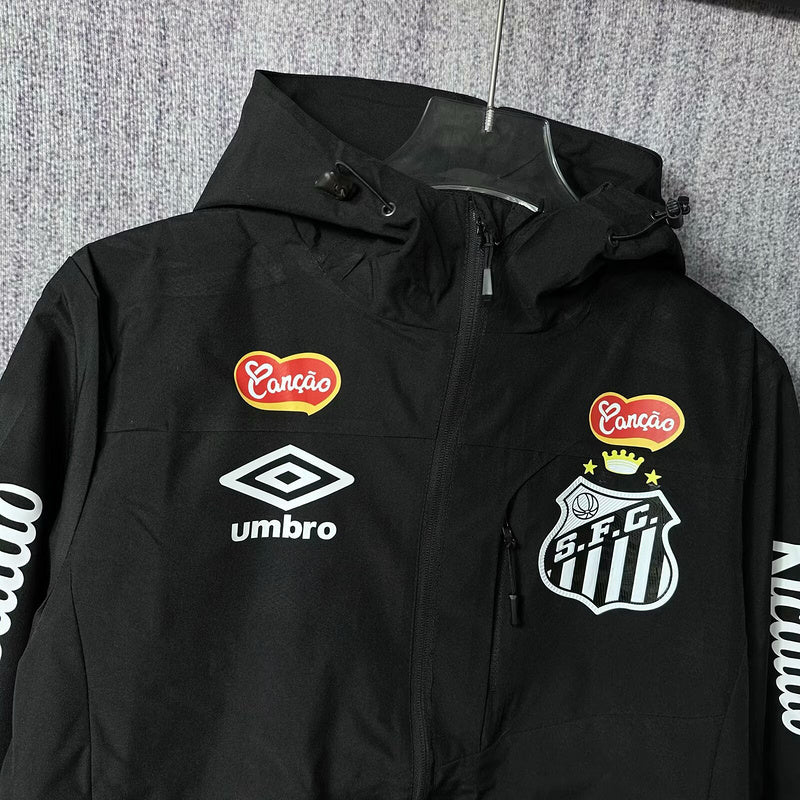25-26 Santos black windbreaker