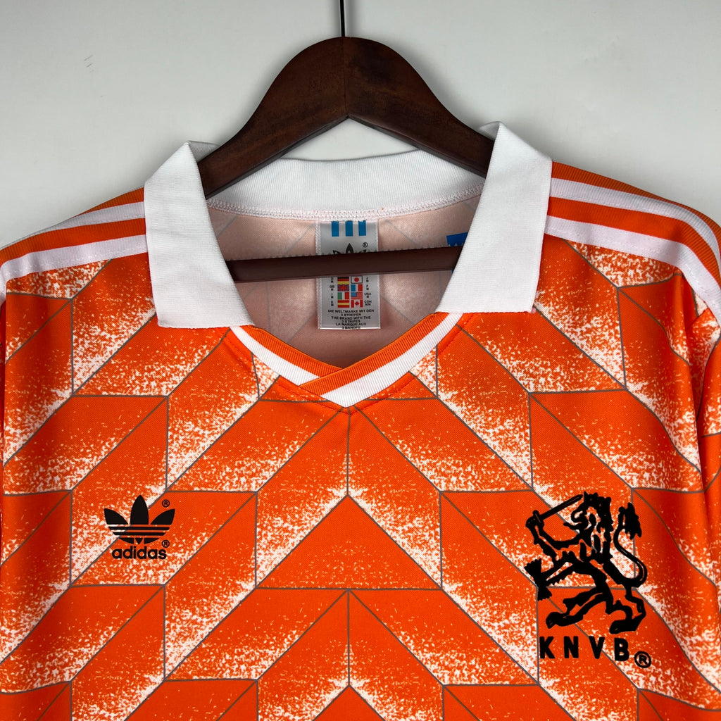 Retro Long Sleeve Holland 1988 Home S-XXL