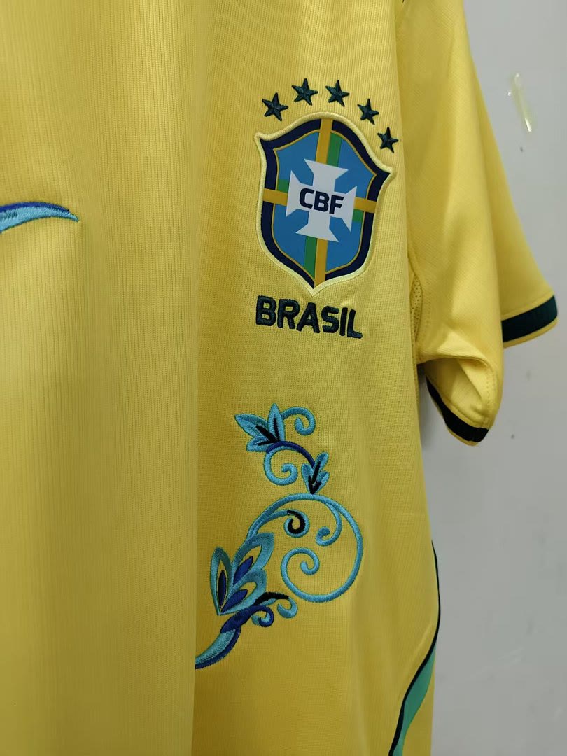 Brazil 2026 Home floral embroidery soccer jersey size S-2XL (65拿）