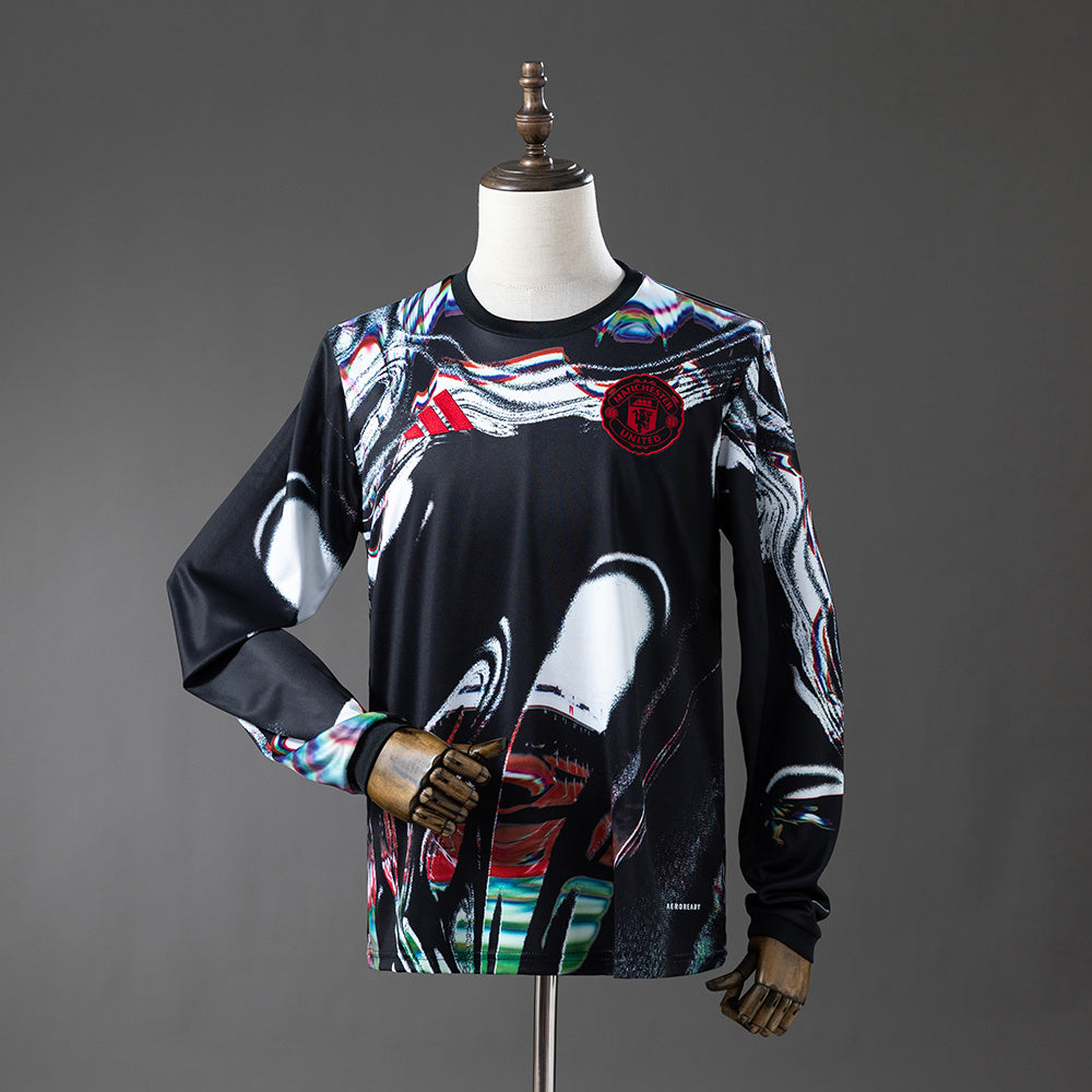 M-U 25/26 Long-sleeved Pre-Match Jersey S-4XL