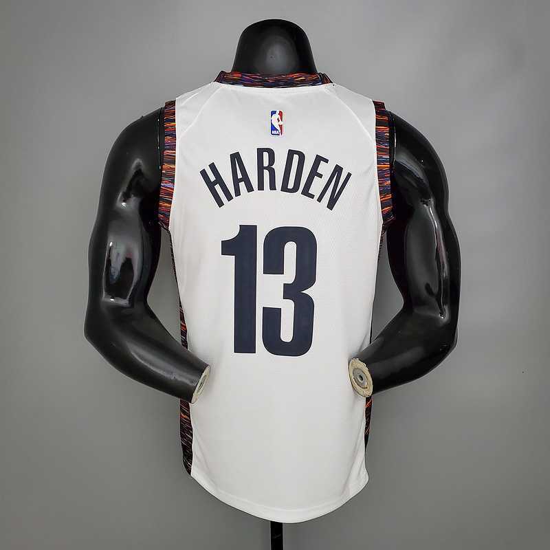 Harden #13 Brooklyn Nets City version white
